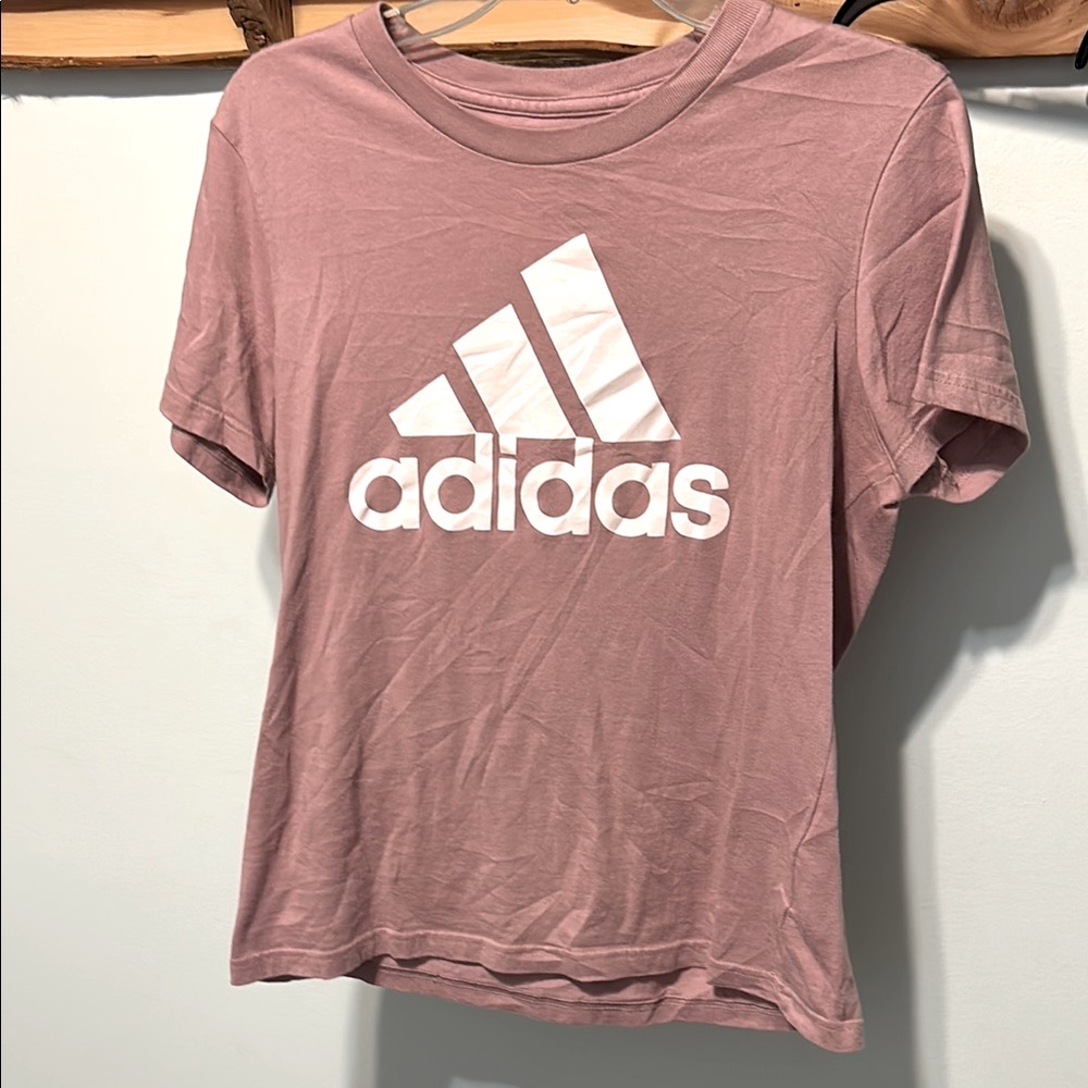 Adidas Pink Logo T-Shirt